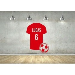 personalised football wall...