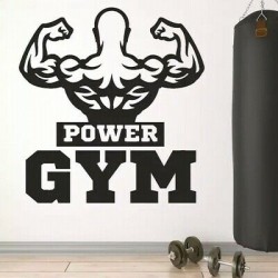 Gym Emblem Wall Sticker...