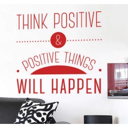 Think Positive Wall Sticker